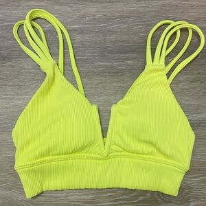 BuffBunny Collection Neon Yellow Women’s Bikini Top XS
